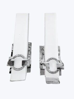 Set of 2 Kichler Bordeaux Wall Sconces Contemporary Polished Nickel LED Lights
